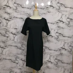 セオリー　theory 半袖タイトワンピース　ひざ丈　【2】　黒　ブラック　シンプル　定番　上品　大人　キレイ　かわいい　オシャレ　春　夏