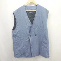 ◇ ⊇ BACK NUMBER バックナンバー ノースリーブ ベストジャケット サイズL ブルー系 メンズ E  【1506300025181】のサムネイル