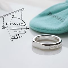 shuu★様 美品 TIFFANY&Co. ティファニー 1837 メイカーズ ナローリング リング 11号 スターリング シルバー AG 925