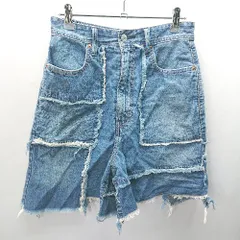 ◇ RNA アールエヌエー T0990 ツギハギデザイン デニム ショートパンツ サイズS インディゴブルー レディース E  【1405140030020】のサムネイル