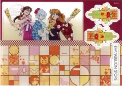 【中古】アクリルスタンド・アクリルパネル レイ＆アスカ＆マリ(とら) 2022年寅年イラスト アクリルスタンド 「ヱヴァンゲリヲン新劇場版」 EVANGELION STORE TOKYO-01 2022年寅年フェアグッズ