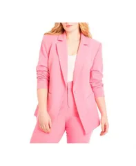 【送料無料】 エロクイ レディース ジャケット・ブルゾン アウター Plus Size The 365 Suit Patch Pocket Blazer Pink cosmos