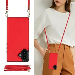 Cavor iphone16 Plus スマホ ケース肩掛け 首かけ 斜めがけ ショルダー ケース iphone16 Plus 手帳型 ケース iphone16 Plusスマホ 携帯 用 ケースiphone16 Plus カード収納【RFID機能】ipho 1