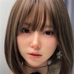 ヘッド単品 軟質シリコン A63N 口可動 リアルドール 等身大ドール 済み M16職人メイク済み M16 (髪の毛はウィッグタイプ)8-40日出荷