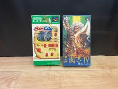 [シムシティー][三國志Ⅳ] スーファミ SFC ソフト mEE058 ● ★