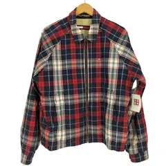 トミーヒルフィガー TOMMY HILFIGER ロゴ 刺繍 リバーシブル チェック ジャケット ハリントン ジャケット スウィングトップ ブルゾン メンズ import：S 