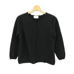 クミキョク カーディガン トップス 長袖 クルーネック レディース 6サイズ ブラック 組曲 【中古】