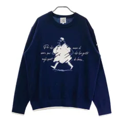 ナイスパー シナコバ SINACOVA ニット セーター L ボーダー柄 ハーフジップトレーナー ユニセックス(男女兼用) 23210040