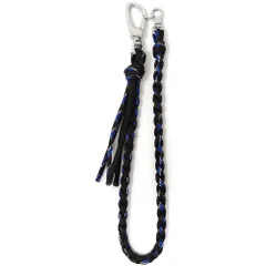 ☆ B.ブラックxブルー ☆ パラコード2wayウォレットコード ストラップ スマホ コード ウォレットコード スマホストラップ スマホコード スマホチェーンストラップ パラコード ウォレットチェーン 携帯ストラップ 落下防止 おしゃれ 紐 手ぶら