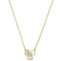 ケイトスペード KATE SPADE ネックレス レディース WBRU6731-110 ディスコ パンジー ミニ ペンダント クリーム/クリア/ゴールド アクセサリー 