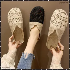 ミュールサンダル レディース ぺたんごおしゃれ フラットサンダル 美脚 サマーサンダル 通気性 リゾートサンダル カジュアルシューズ 歩きやすいビーチサンダル夏海 靴 ローヒール スリッパ履きやすいのサムネイル
