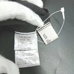 ◇ ⊂ un dix cors アンディコール Vカット 膝下丈 ワンピース サイズ01 ブラック レディース E  【1503060046463】