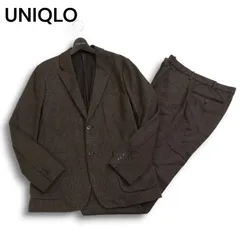 UNIQLO ユニクロ 秋冬 千鳥柄★ ストレッチ コンフォート ジャケット & パンツ セットアップ スーツ Sz.L/84-92　メンズ