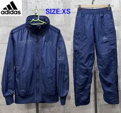 アディダス TWNTY45VN メンズ CLIMASTORM 秋冬 ウインドブレーカー 上下セットアップ XS ネイビー adidas