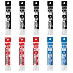 ぺんてる 多機能ボールペン替芯セット XBXS7 0.7mm 黒5本 赤3本 青2本
