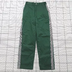 ◇ ⊇ WEGO ウィゴー カジュアル ボーイッシュ サイドラインテーパードパンツ サイズフリー グリーン系 レディース E  【1508200033006】