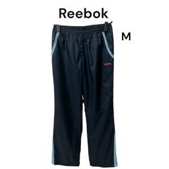 Reebok レディース ナイロンジャージ パンツ M ネイビー