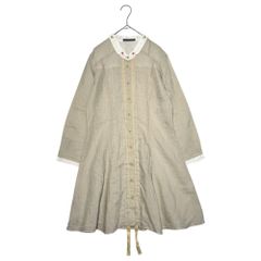 MARITHE FRANCOIS GIRBAUD(マリテフランソワジルボー) 00's Silk Cotton Red Stitching Flared Cleric Blouse 00年代 シルク コットン レッドステッチ フレア クレリック ブラウス