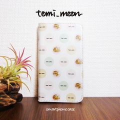 【tomi_moon】柴犬クロワッサンスマートフォンケース 手帳型 iPhone