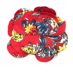 MIUMIU/ミュウミュウ ブローチ フラワー 花 ブローチ レッド レディースのサムネイル