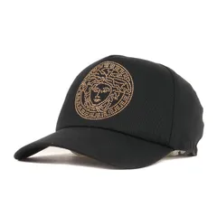 VERSACE ヴェルサーチ キャップ サイズ:58 21AW メデューサ ラインストーン コットンツイル ベースボール キャップ ICAP004 A236101 ブラック 黒 イタリア製 帽子のサムネイル
