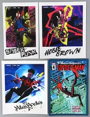 【中古】シール・ステッカー マイルス・モラレス＆スパイダーパンク ステッカーセット(4枚組) 「Happyくじ MARVEL スパイダーマン：アクロス・ザ・スパイダーバース」 F賞のサムネイル