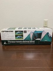 キャプテンスタッグ　3ルームドームテント新品（4人用）
