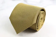 フェアファクス ブランド ネクタイ シルク チェック柄 ハンドメイド PO メンズ イエロー FAIRFAX 【中古】