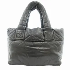 シャネル CHANEL コココクーン トートバッグ ハンドバッグ ココマーク レザー ブラック 黒 /ZK 0830のサムネイル