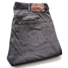 00s メキシコ製 Levi'sリーバイス 501 後染め カラーデニムパンツ チャコールグレー W38 L34★SDP3890 オールド ジーンズ ストレート