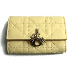 Dior ディオール マイ ディオール グリシーヌウォレット コインケース イエロー S0966ONMJ_M36Y レディース 中古 美品