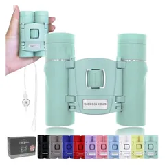 クロスロード 双眼鏡 ミント グリーン 緑 コンサート ライブ 推し活 10倍 軽量 コンパクト 小さい ミニ スポーツ バードウォッチング 舞台 観戦 ストラップ 目当て 倍率 人気 ドーム スタジアム サッカー 野球 野鳥 初心者 かわいい 登山 ゴル