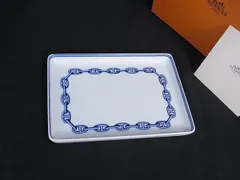 ✨美品✨エルメス HERMES シェーヌダンクル 2枚セット スクエアプレート 未使用 HERMES シェーヌダンクル スクエアプレート エルメス お