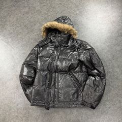 old uniqlo ファーダウンジャケット y2k swag 黒 【極美品】 - メルカリ