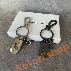 【早い者勝ち】美品【アニエスベー】キーリング 箱付き 黒にシルバー 希少 キーケース&キーホルダー｜agnès b.｜アニエスベー公式