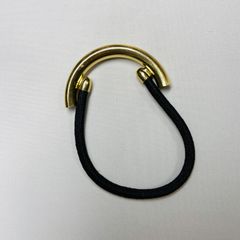 ヘアアクセサリー レディース ヘアゴム 髪留めシンプル パイプ デザイン メタル
