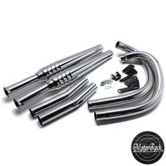 W650/400用 69トランペット 新型フルエキ MID MOTOR ROCK (MR-EX178M)