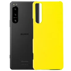 Xperia 5 IV ケース SO-54C SOG09 A204SO エクスペリア5 マーク4 耐衝撃 シンプル さらさら ハード ケース 【Color】 イエローのサムネイル