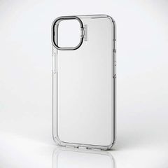 iPhone 14 ハイブリッドケース カメラガードスタンド (ブラック)
