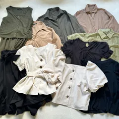 【10点まとめ売り】INGNI イング ロングシャツ ワンピース ブラウス 詰め合わせ10点セット レディースMサイズ