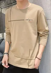 tシャツ メンズ 長袖 無地 秋 綿 おしゃれ 大きいサイズhonghai01