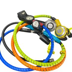 ■ Reyson レギュレーターセット（REAL BREATHING System）圧力ゲージ付き マリンスポーツ スキューバダイビング 重器材