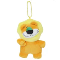 たべっ子どうぶつ THE MOVIE マスコット ミニぬいぐるみボールチェーン らいおんくん ギンビス エスケイジャパン プレゼント キャラクター グッズ 