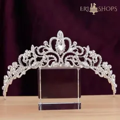 シルバー ティアラ カチューシャ ウェディング クラウン ヘア アクセサリー ヘッドドレス ブライダル 花嫁 姫系 記念写真 結婚式 披露宴 発表会 イベント パーティー カチューシャ 髪飾り レディース