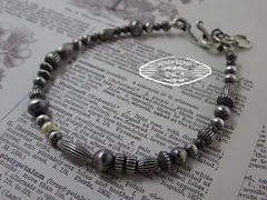 インディアンジュエリー ナバホパール ゴールド 14kgf ブレスレット シルバー925 14金 INCA inca-14kgfsilverblace