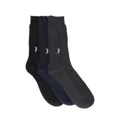 ☆ 3色アソート ☆ 紳士 太リブビジネス・カジュアルソックス/綿混 履き口ゆったり 靴下 メンズ ビジネス 12足組 ビジネスソックス カジュアルソックス ソックス 靴した くつ下 紳士靴下 クルーソックス メンズソックス セット おしゃれ 25～27cm