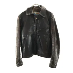 エアロレザー スコットランド製 レザージャケット 38 ブラック AERO LEATHER メンズ