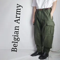 【タグ付き】ベルギー軍 M64カーゴパンツ 80年代 ユーロヴィンテージ 3B