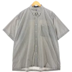 古着 90年代 ラルフローレン Ralph Lauren CHAPS チャップス 半袖 ボタンダウン チェックシャツ メンズXL相当 ヴィンテージ/eaa535594