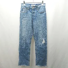 ◇ Θ AZUL BY MOUSSY アズールバイマウジー ダメージ加工 デニム サイズ26 ブルー レディース E  【1503310010282】